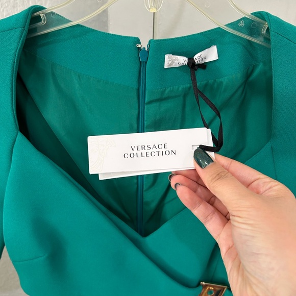 Versace Collection Turqoise Dress NWOT - Picture 2 of 6